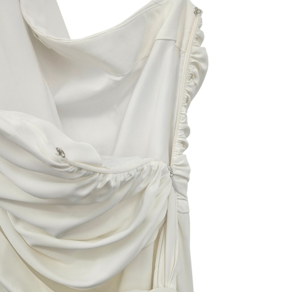 Amanda Uprichard Bexley Maxi Dress One Shoulder Long Evening‎ Gown Sz M - Picture 7 of 14